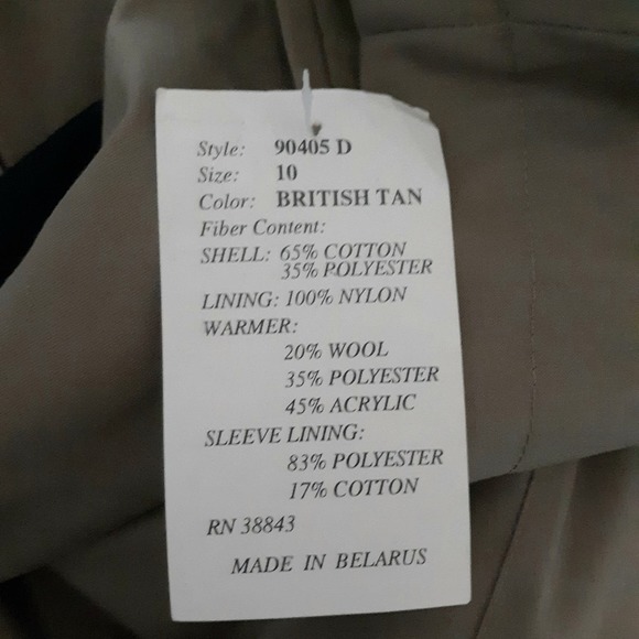 NWT Preston & York Lined Trench Coat - Picture 11 of 11